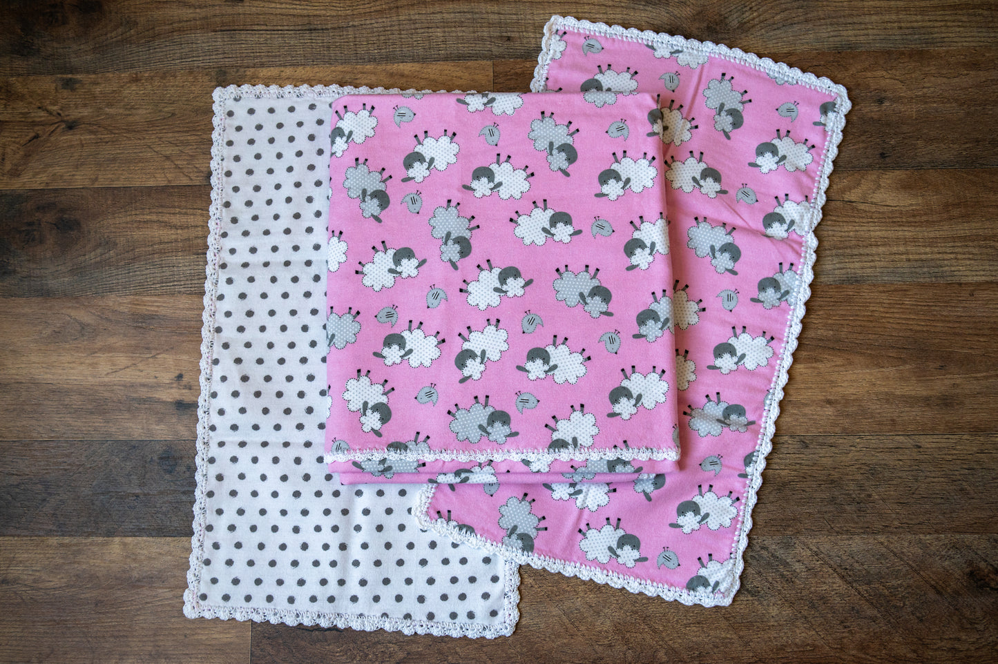Counting Sheep Blanket & Burp Cloth Set ππβ¨