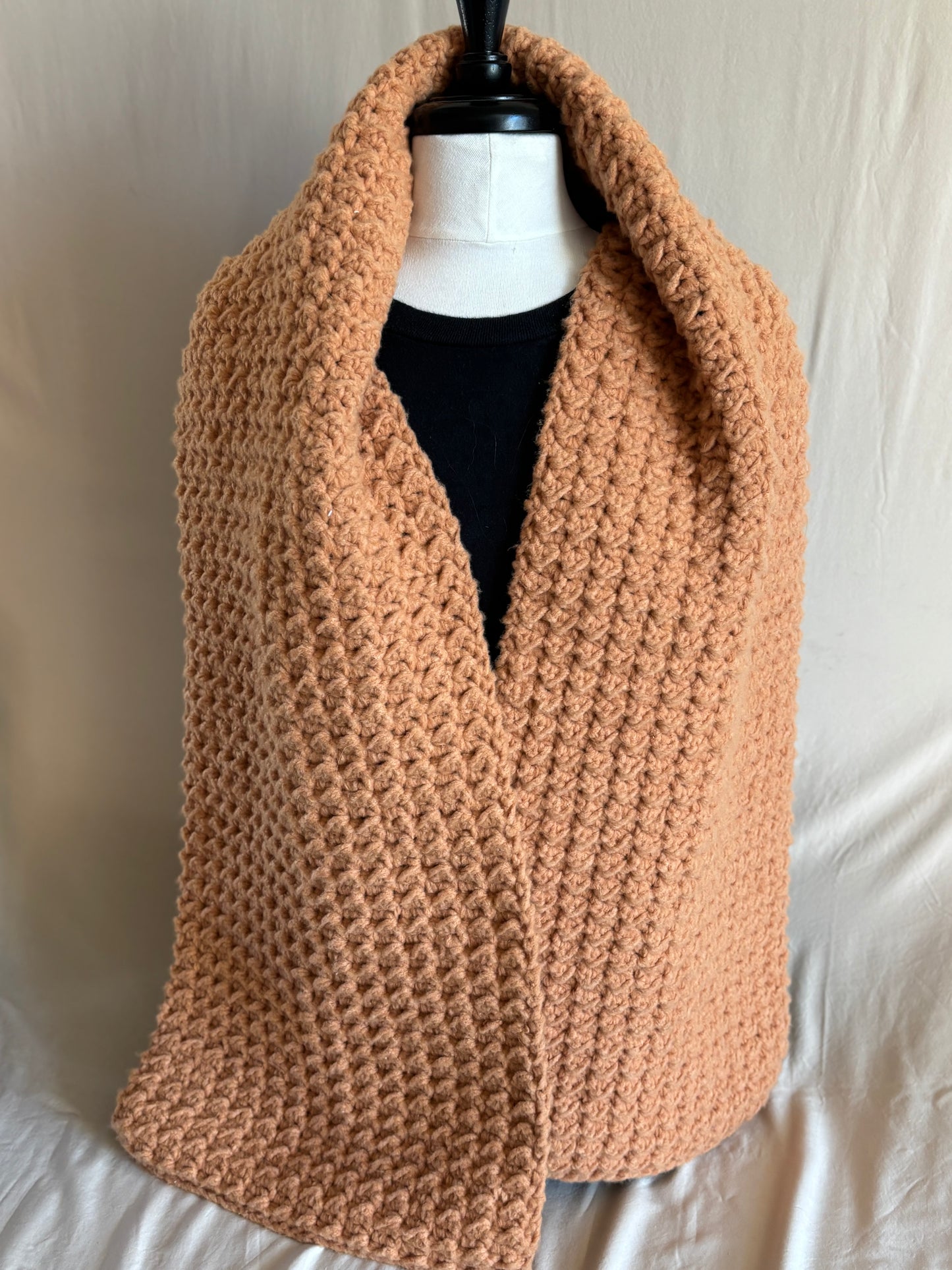 Burnt Orange Fleece Scarf