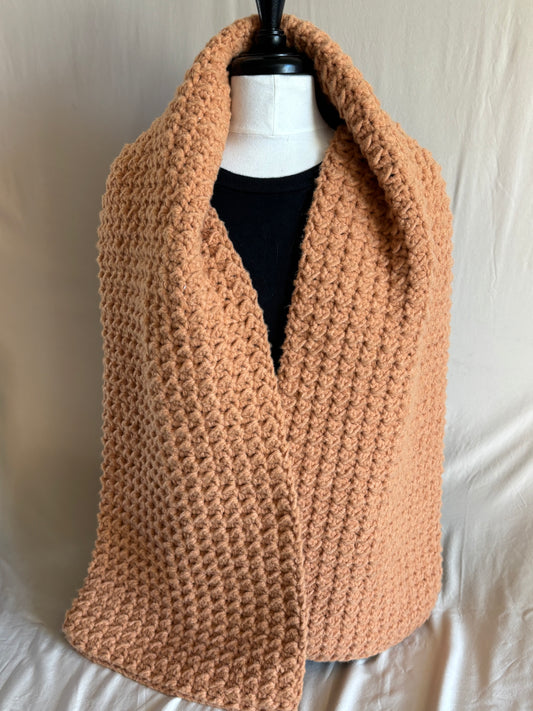Burnt Orange Fleece Scarf