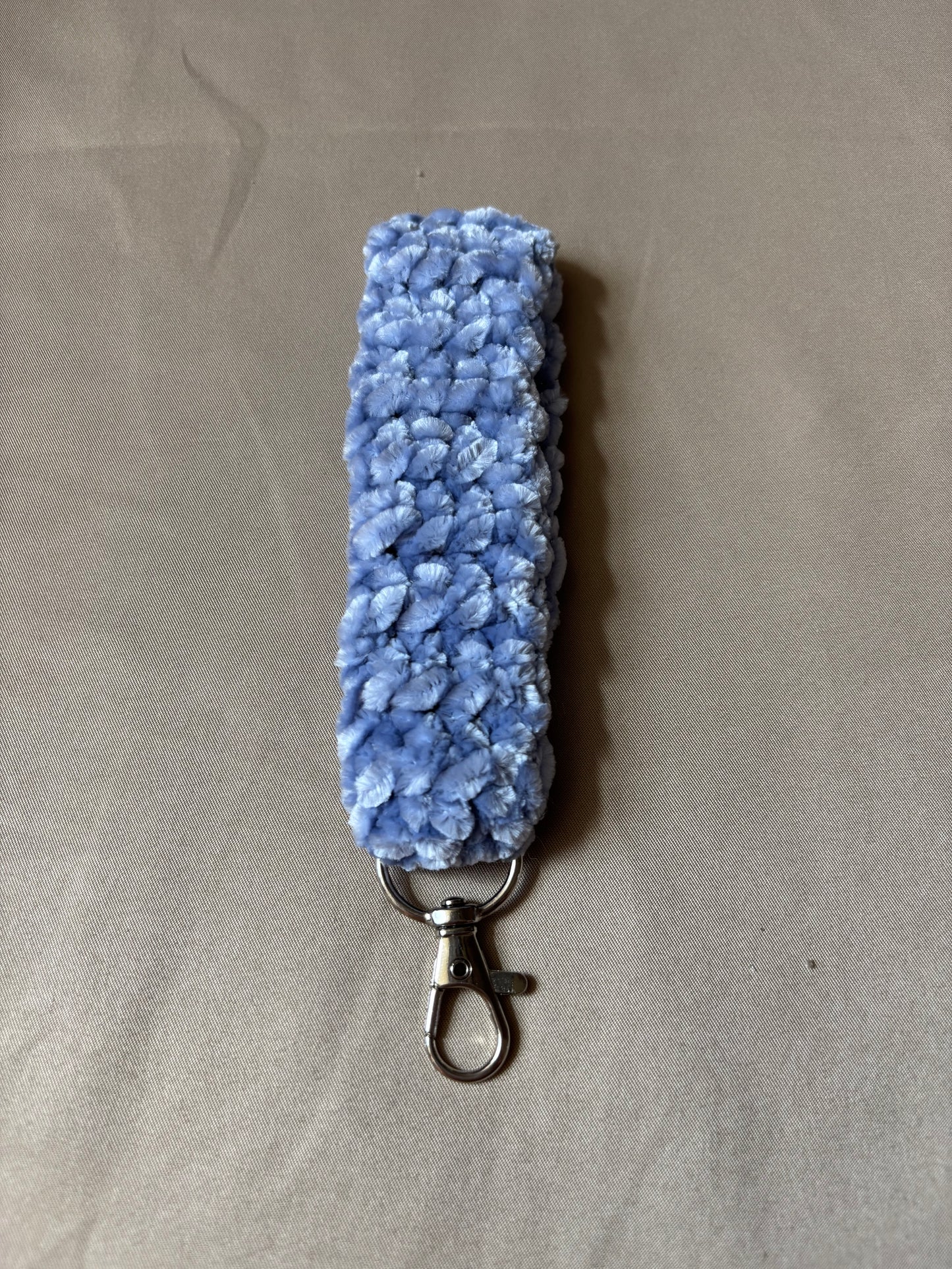 Smokey Blue Velvet Keychain ✨