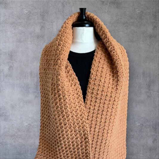 Burnt Orange Fleece Scarf