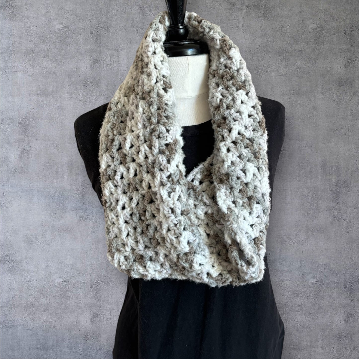 Cozy Neutral Infinity Cowl
