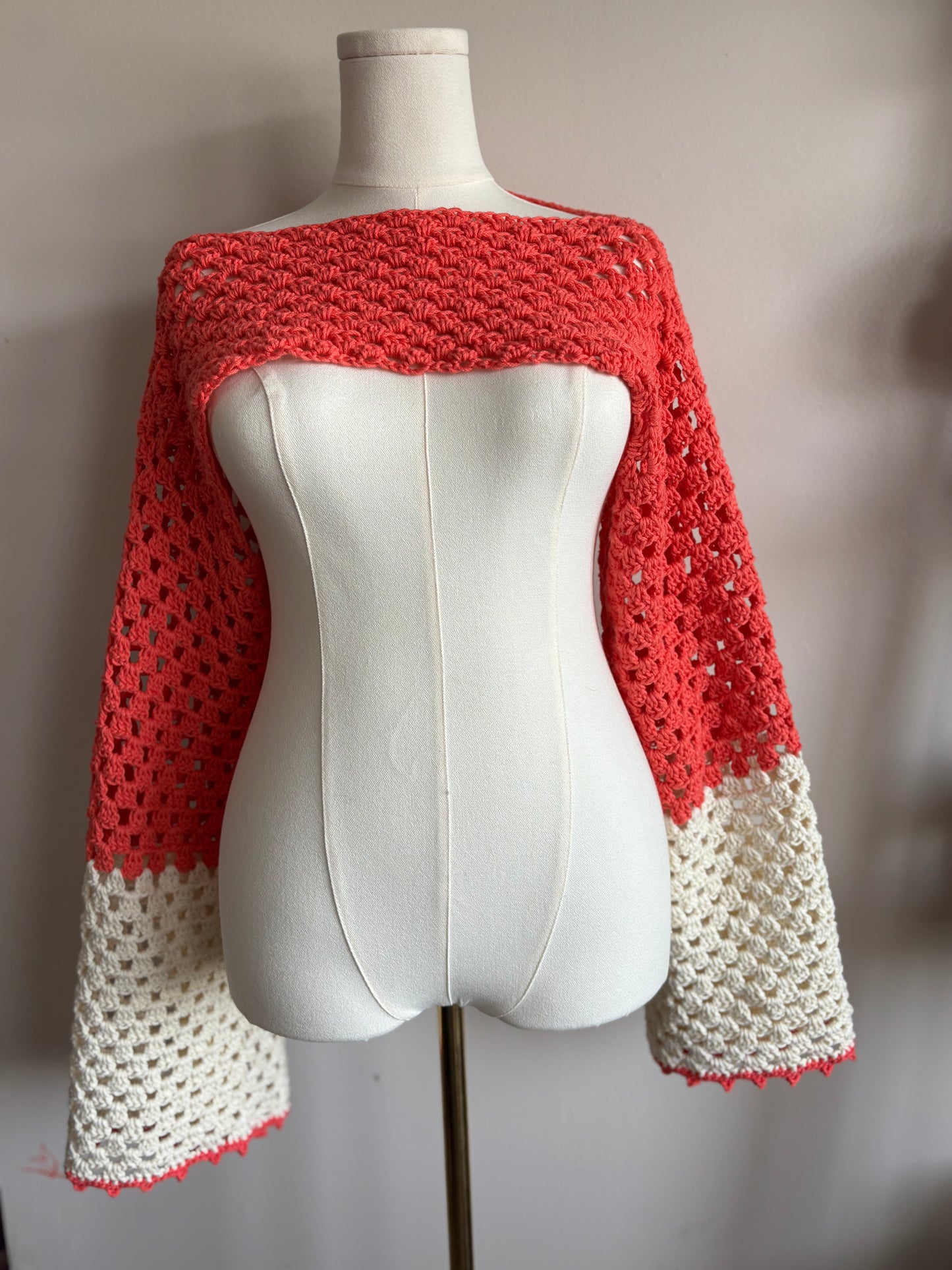 Golden Hour Dream Crochet Shrug
