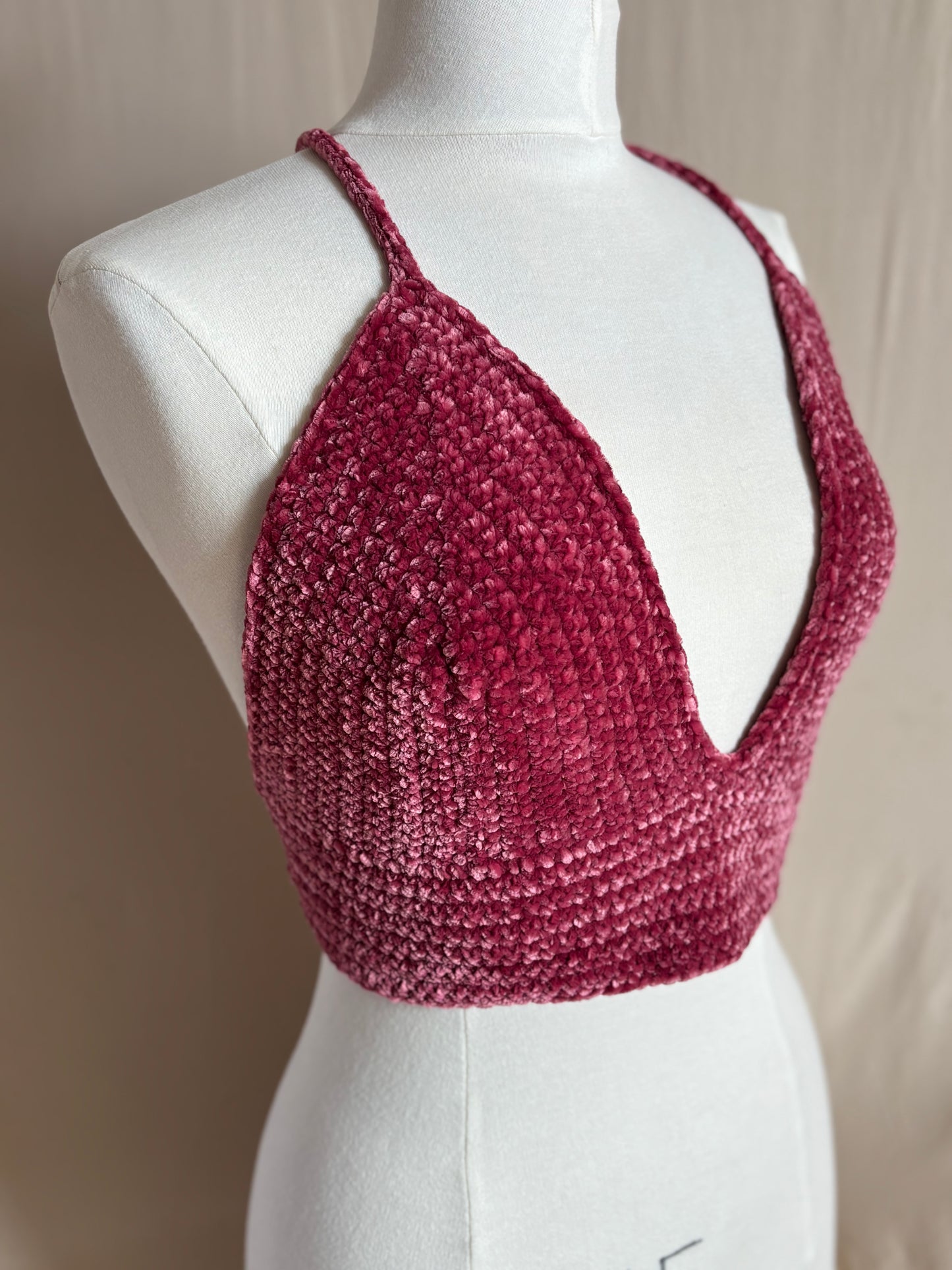 Pomegranate Velvet Lilly Top - XLarge