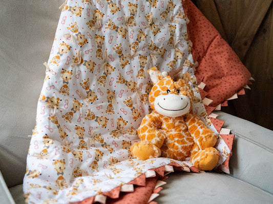 Giraffe Snuggles Blanket & Buddy Set