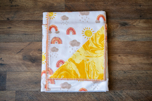 Rainbows & Sunshine Baby Blanket 🌈☀️💛
