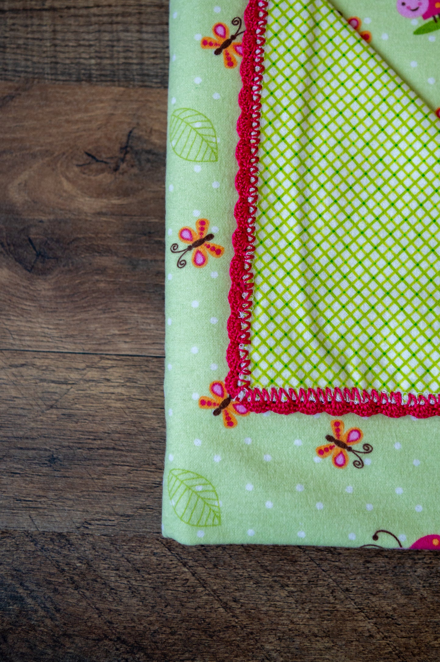 Ladybug Garden Baby Blanket 🐞🌿❤️