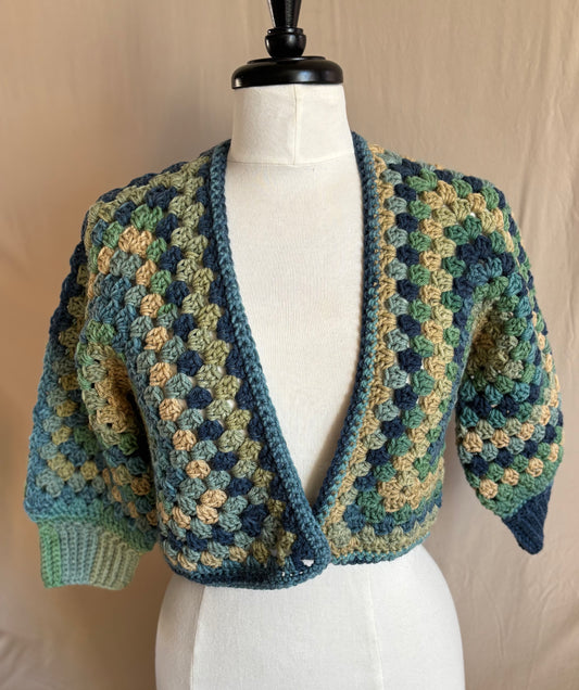 Sutherland Granny Cropped Cardigan - Small