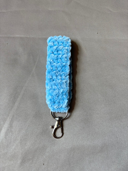 Light Blue Velvet Keychain ✨