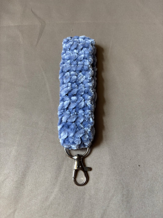 Smokey Blue Velvet Keychain ✨
