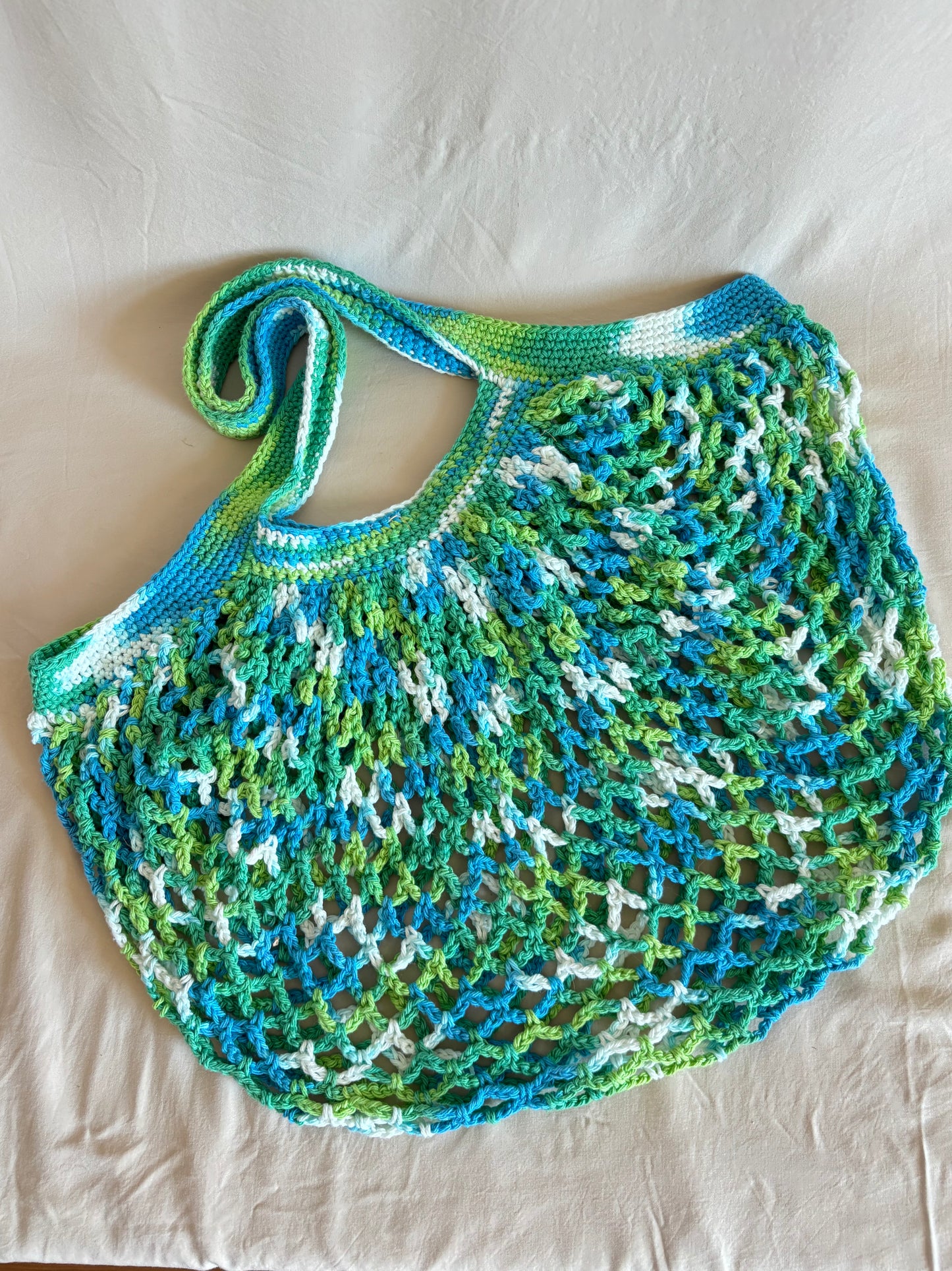 Emerald Energy Ombre Large Market Mesh Bag