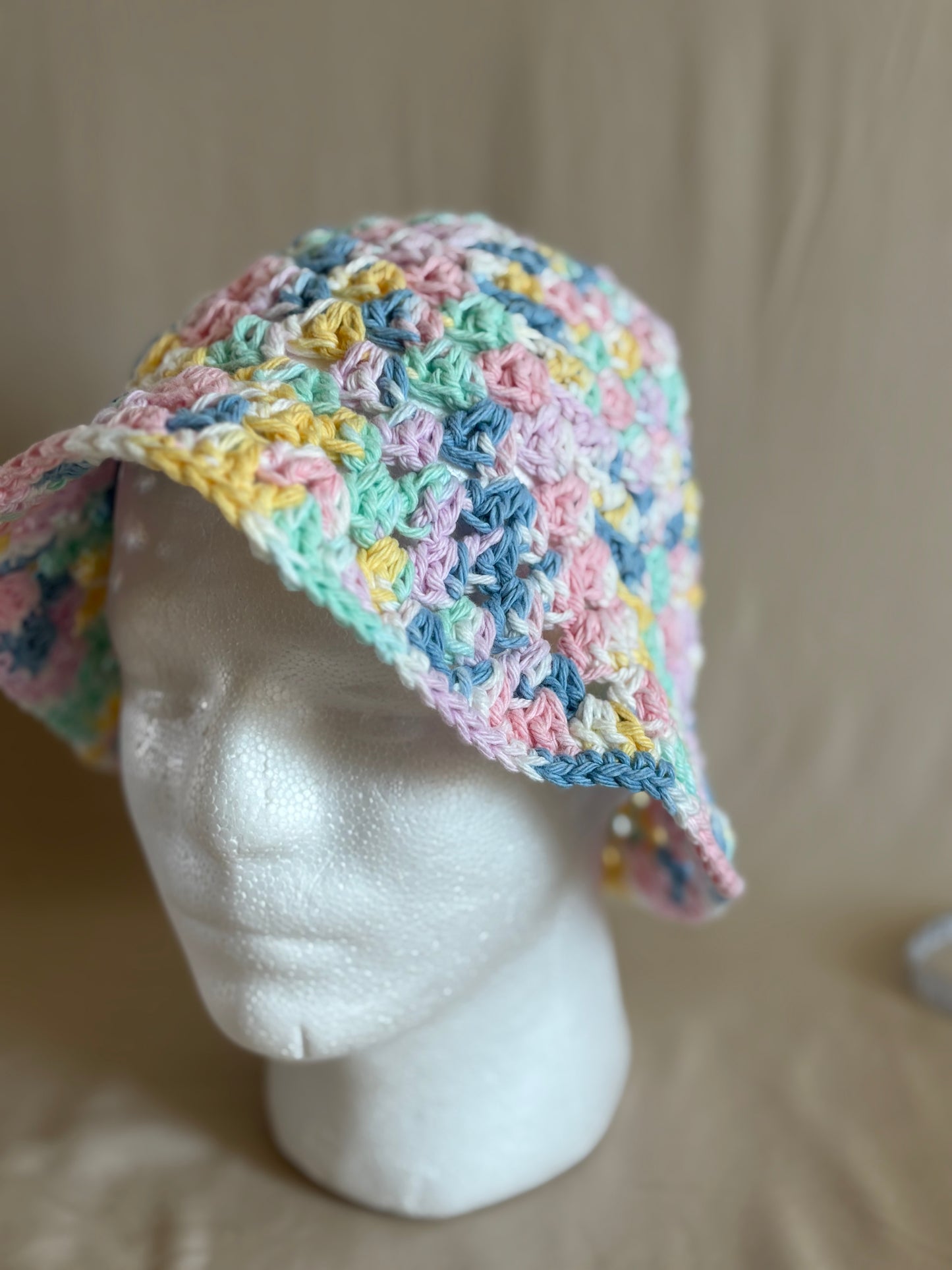 Pastel Rainbow Bucket hat