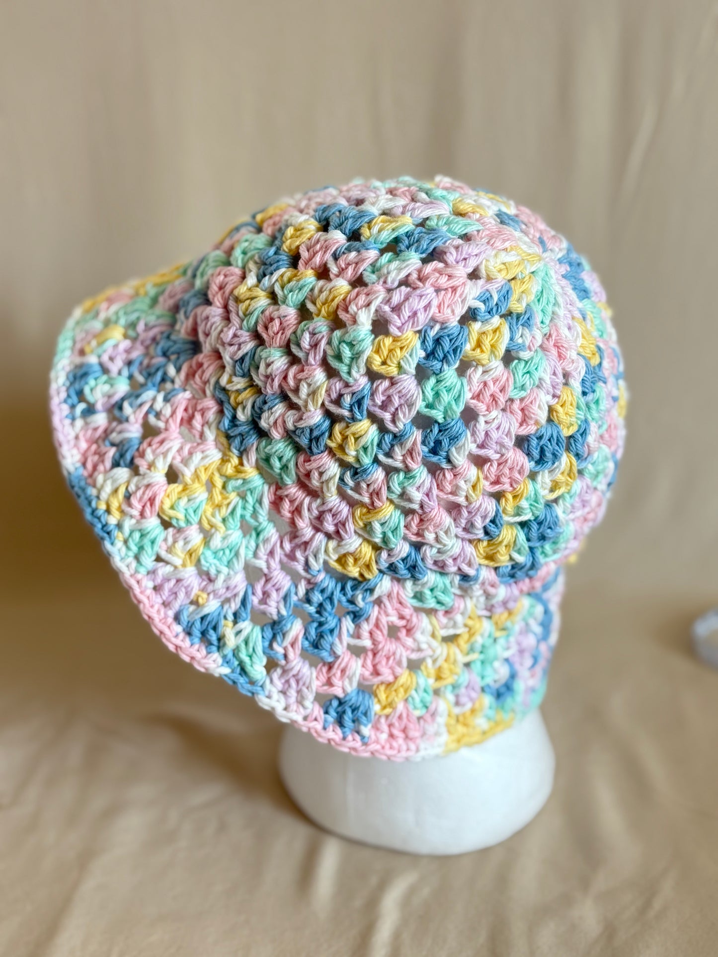 Pastel Rainbow Bucket hat