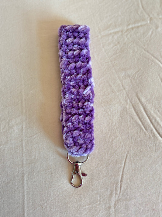 Purple Velvet Keychain
