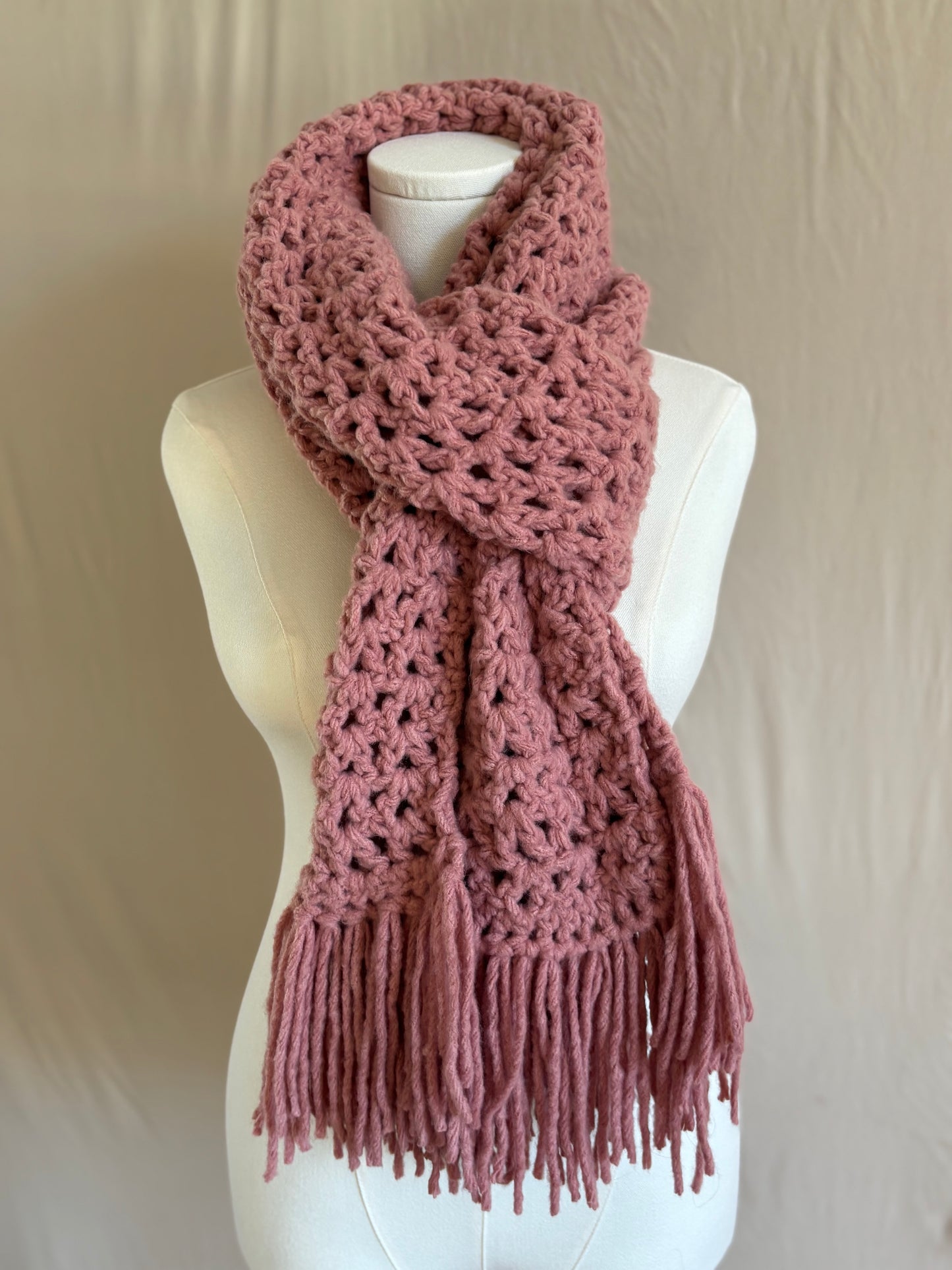 Rose Hip Forever Fleece Scarf