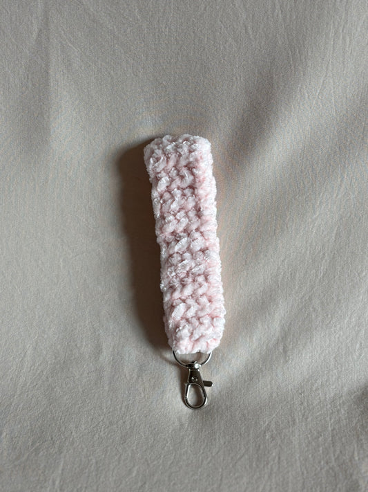 Quiet Pink Velvet Keychain ✨