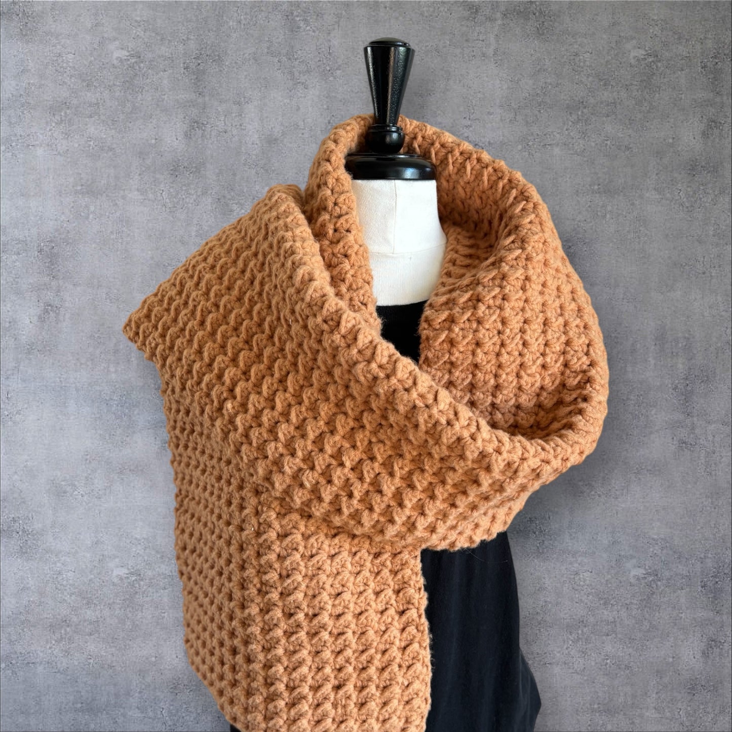 Burnt Orange Fleece Scarf