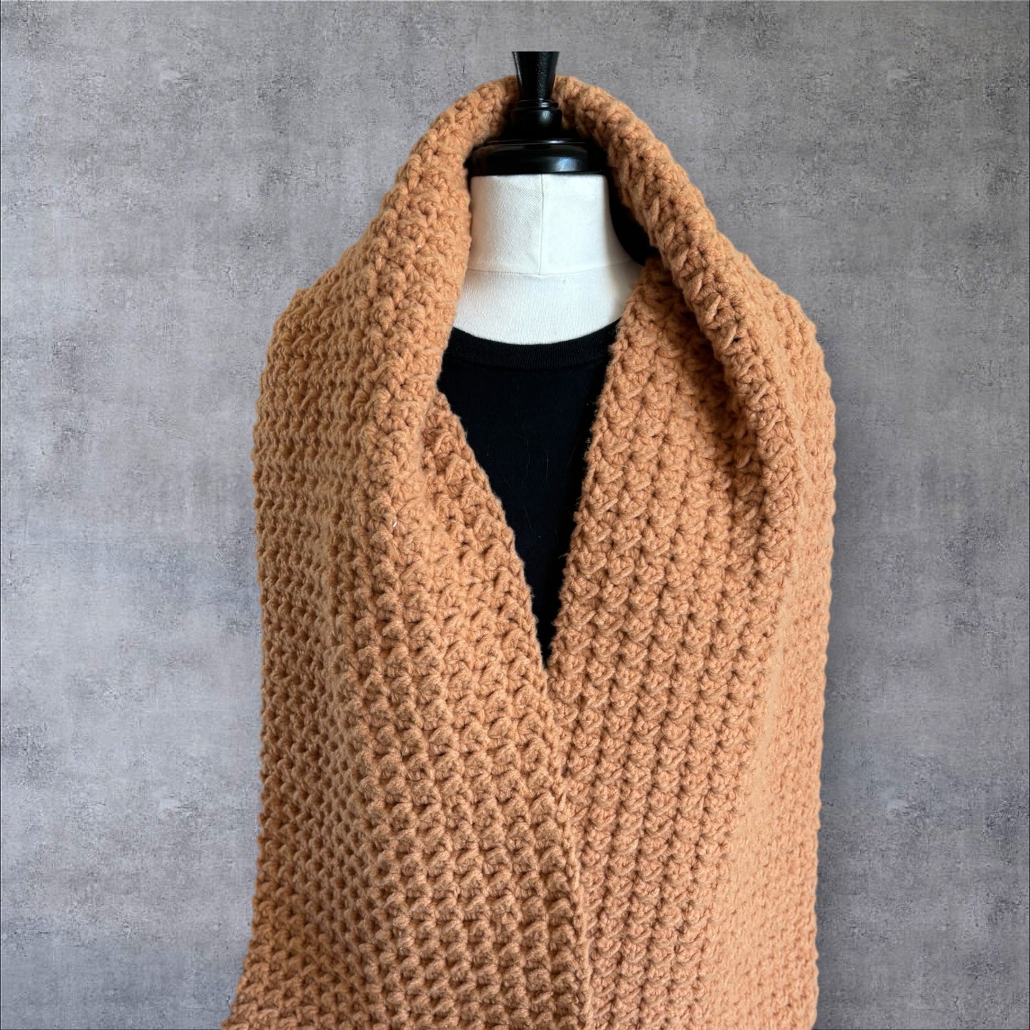 Burnt Orange Fleece Scarf