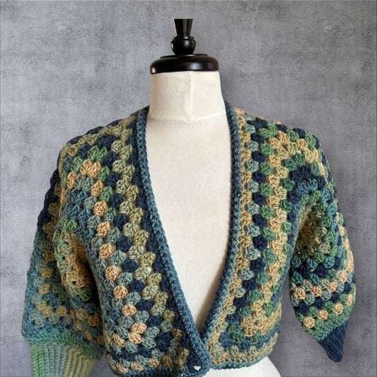 Sutherland Granny Cropped Cardigan - Small