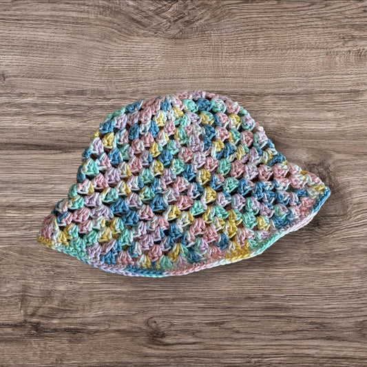 Pastel Rainbow Bucket hat